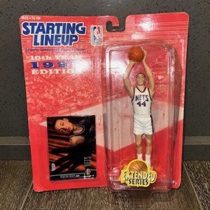 1997 Starting Lineup Extended Series Keith Van Horn Rookie Figure & Trading Card